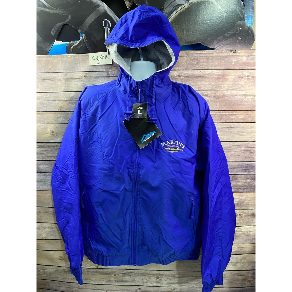 Tri-Mountain Martins Fresh Taste Blue size L Waterproof Shell Unisex Jacket
